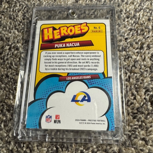 Puka Nacua 2024 Prestige Heroes Football Trading Card - Picture 2 of 2